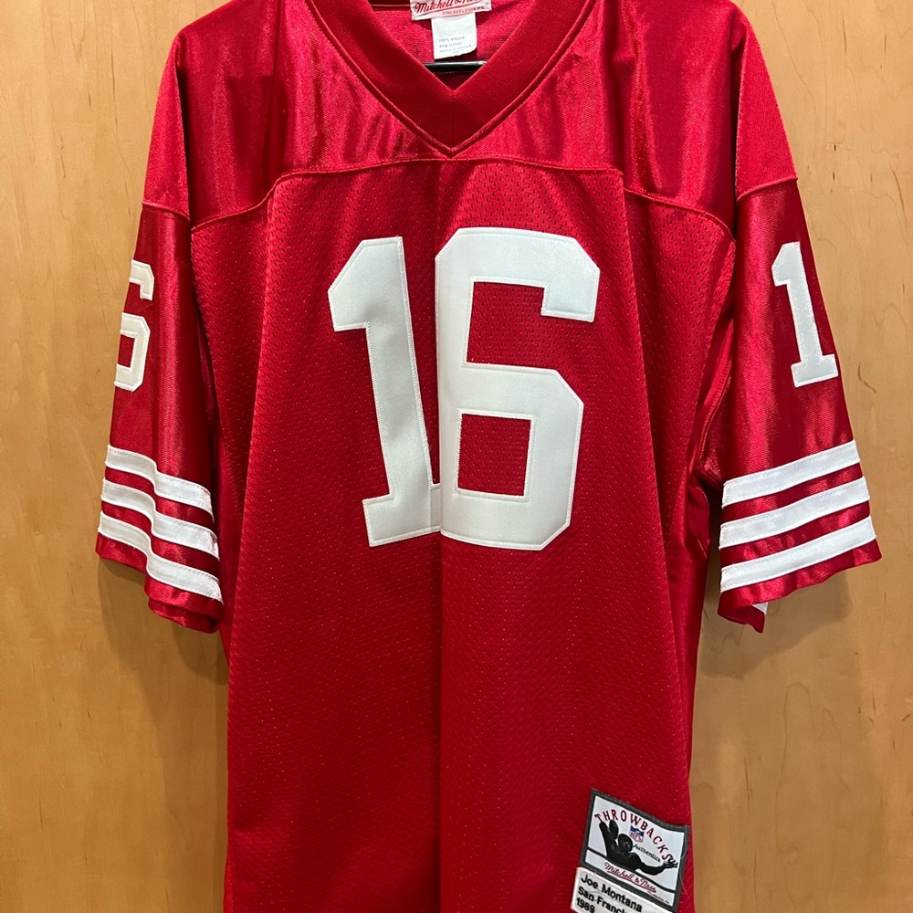 San Francisco 49’ers Jersey.  Joe Montana #16.